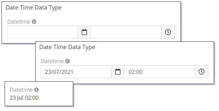 Date Data Time Type Format