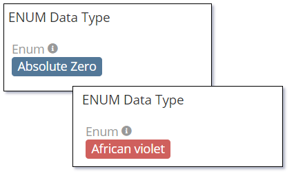 Enum Data Type As Label